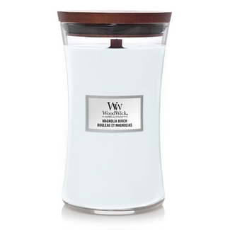 Woodwick Magnolia Birch Large Candle WoodWick© 130h. Woodwick Magnolia Birch Large Candle WoodWick© 130h.