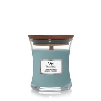 Woodwick Evergreen Cashmere Mini Candle WoodWick© 20h. Woodwick Evergreen Cashmere Mini Candle WoodWick© 20h.