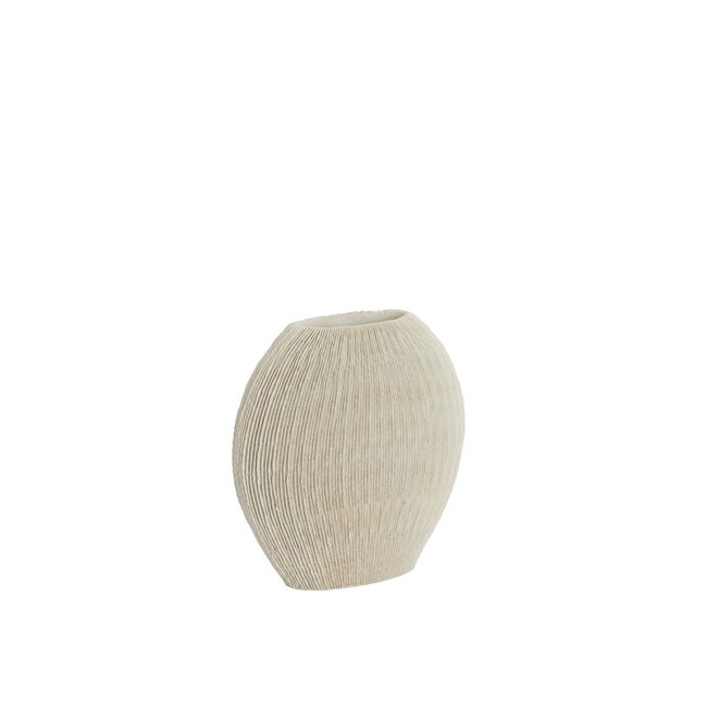 Light & Living Vaas Deco Ø41x13x39,5  cm BUBIO Crème