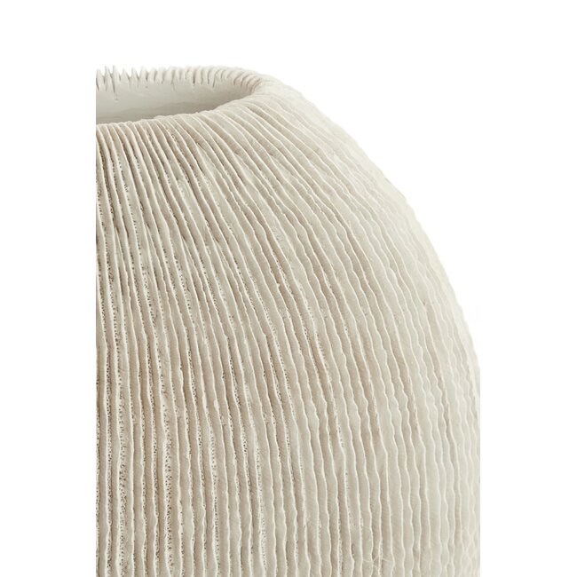 Light & Living Vaas Deco Ø41x13x39,5  cm BUBIO Crème