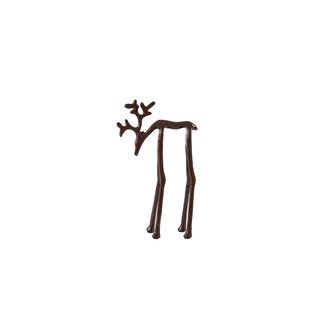 Light & Living Ornament Deer 15x6x25 cm - Shiny Eggplant