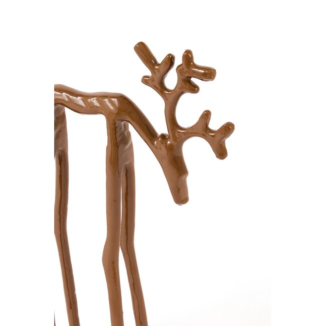 Light & Living Ornament Deer 15x6x25 cm - Shiny Caramel