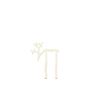 Light & Living Ornament Deer 15x6x20 cm - Shiny Cream