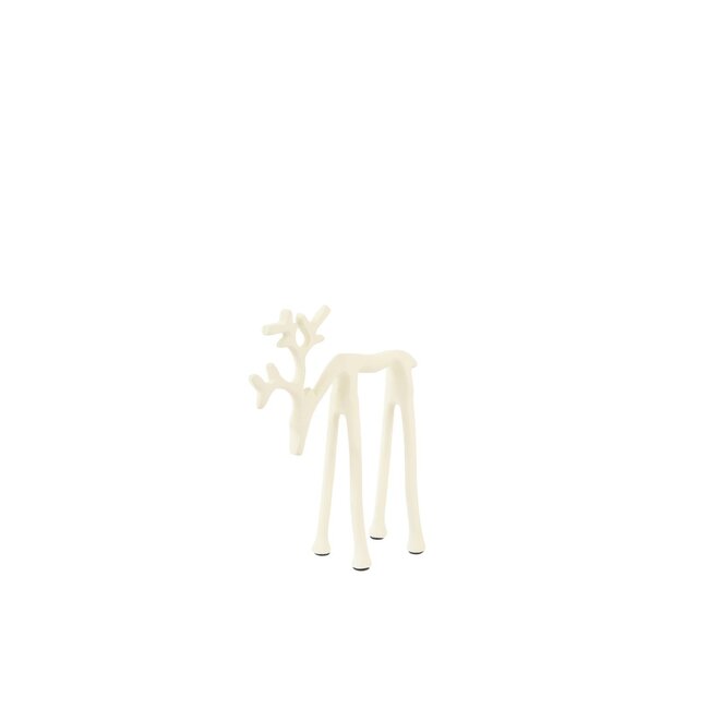 Light & Living Ornament Deer 15x6x20 cm - Shiny Cream