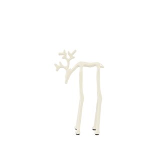 Light & Living Ornament Deer 15x6x25 cm - Shiny Cream