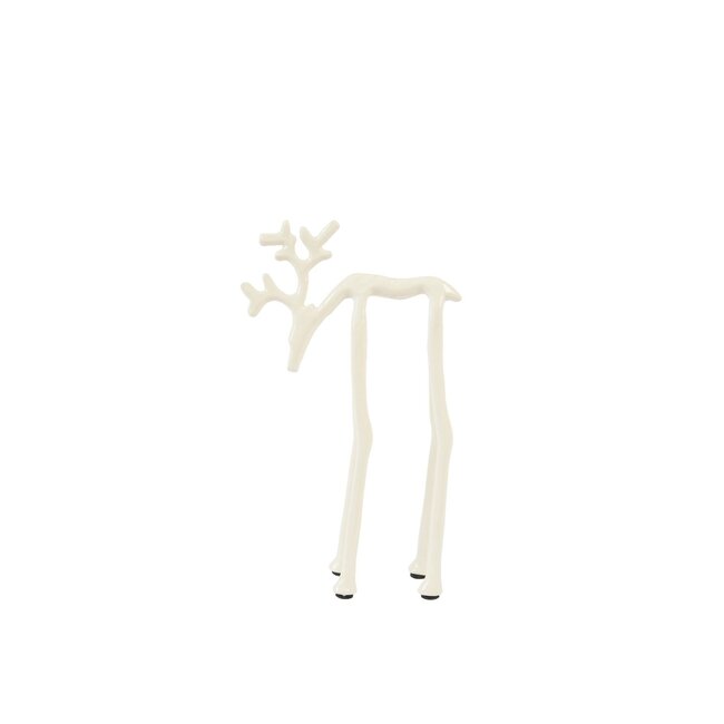 Light & Living Ornament Deer 15x6x25 cm - Shiny Cream