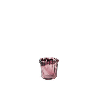Light & Living Theelicht Ø10x10 cm MYRON glas aubergine