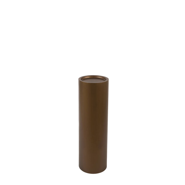 Light & Living Windlicht Ø25,5x107 cm YON mat bruin-brons+glas bruin luster