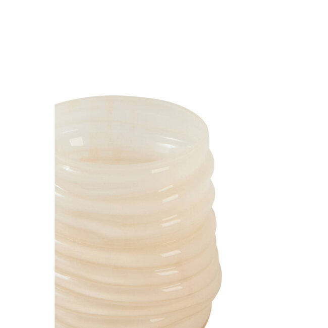 Light & Living Theelicht Ø10x11,5 cm MILYAN glas licht  perzik