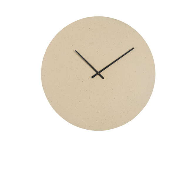 Light & Living Klok Ø74 cm LICOLA mat zand+licht bruin gespikkeld