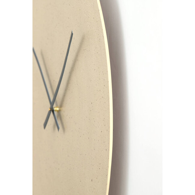 Light & Living Klok Ø74 cm LICOLA mat zand+licht bruin gespikkeld