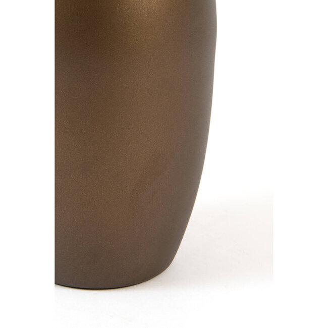 Light & Living Vaas deco Ø12x34 cm JAVIER mat bruin-brons