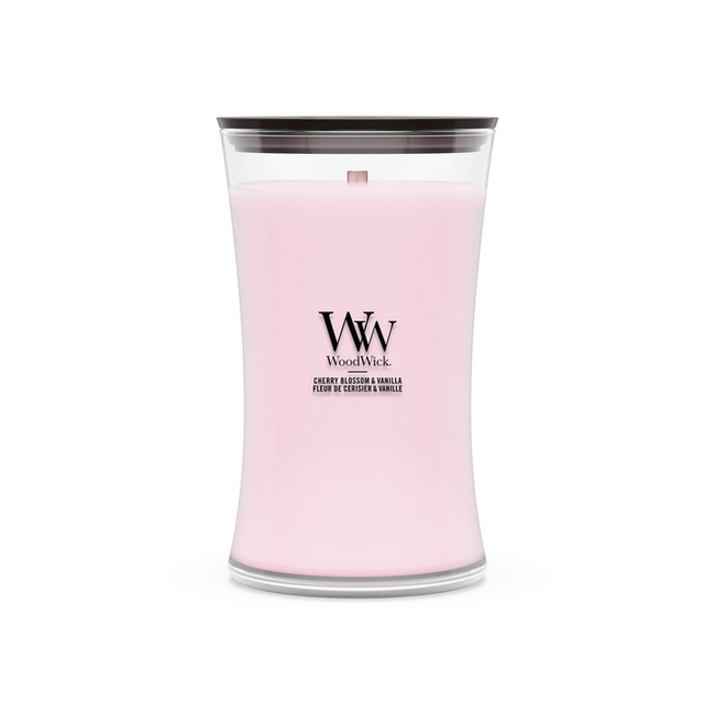 Woodwick Cherry Blossom & Vanilla Large Candle WoodWick© 130h.