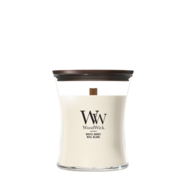 Woodwick White Honey Medium Candle WoodWick© 60h.