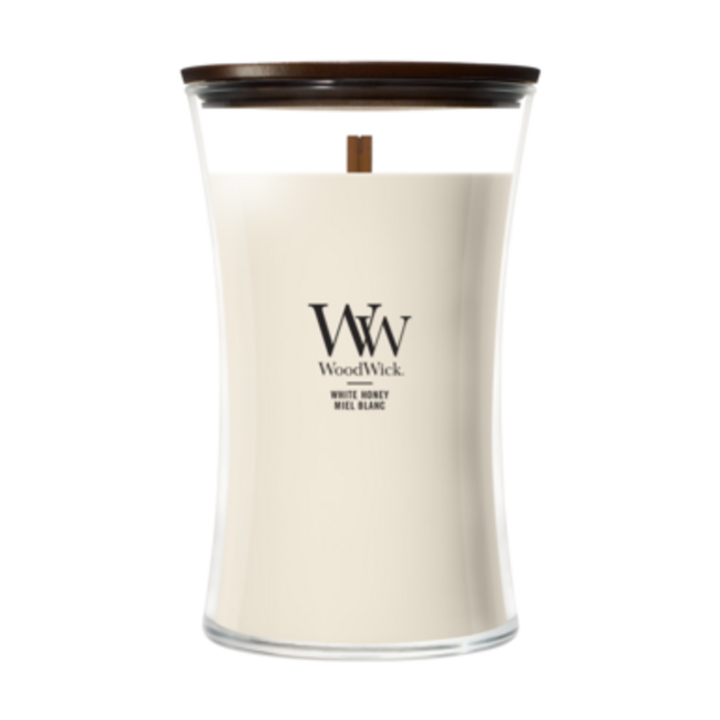 Woodwick White Honey Large Candle NEW WoodWick© 130h.