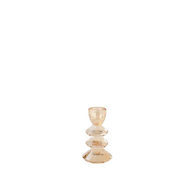 Light & Living Kandelaar 8x14 cm ROVELLO Glass Amber