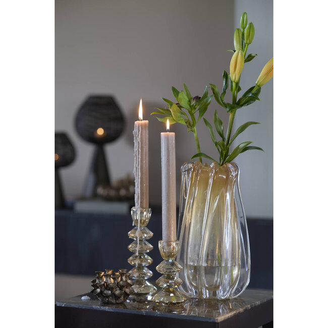 Light & Living Kandelaar 8x14 cm ROVELLO Glass Amber