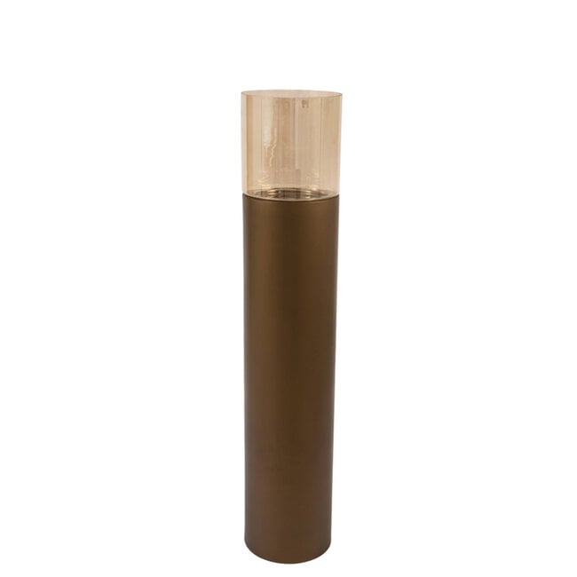 Light & Living Hurricane 25.5 127 cm YON matt brwn-brnz+glass brwn lustre