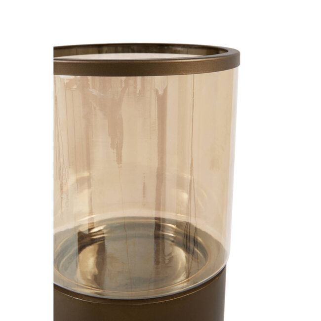 Light & Living Hurricane 25.5 127 cm YON matt brwn-brnz+glass brwn lustre