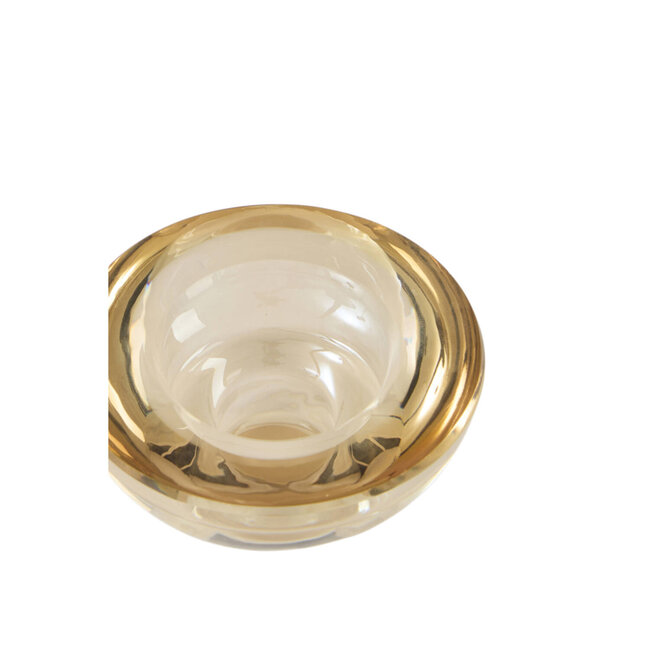 Light & Living Teelichthouder XELON 8x3.5 cm Glas Amber