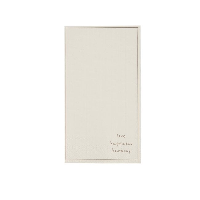Zusss Napkins rectangle happiness