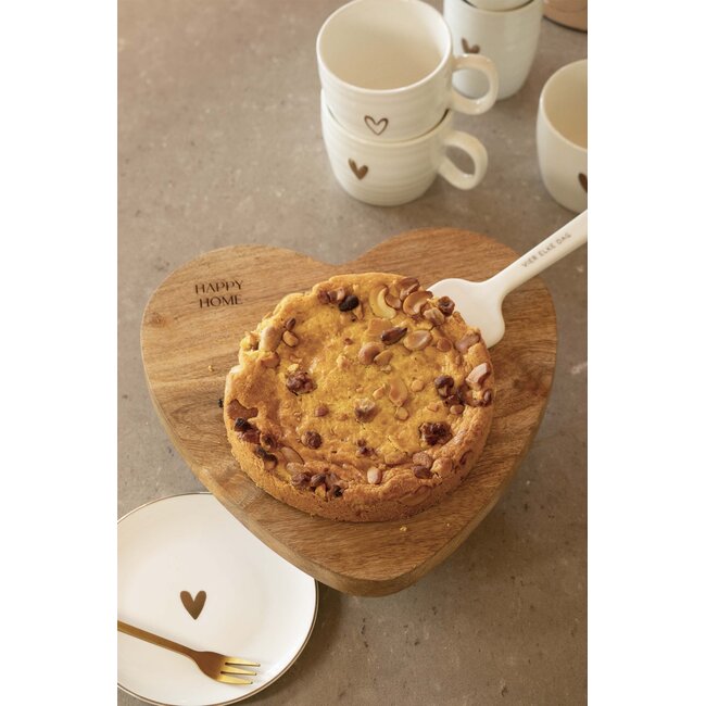 Zusss Cake server ceramic Vier elke dag