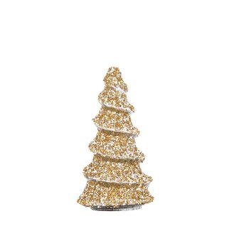 PTMD Ingra Gold glass tree shaped statue with beads S