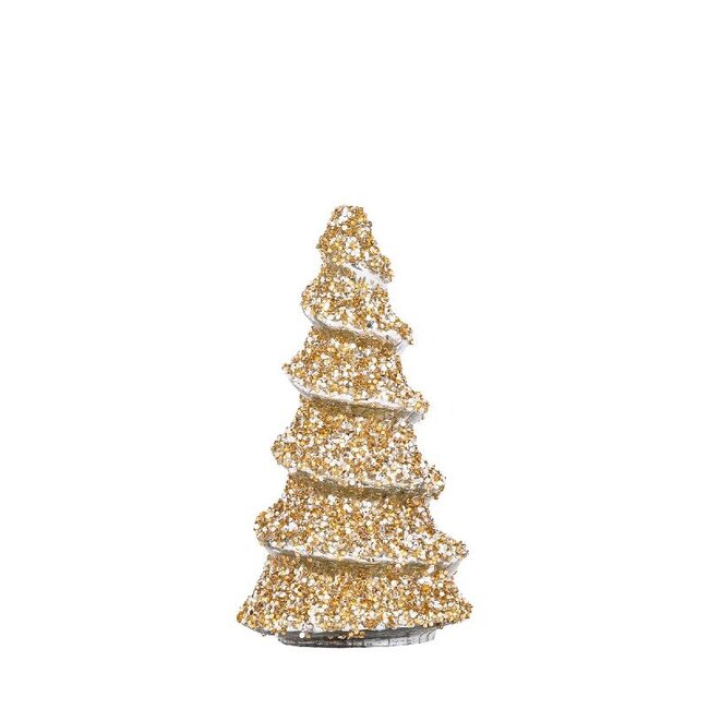 PTMD Ingra Gold glass tree shaped statue with beads S