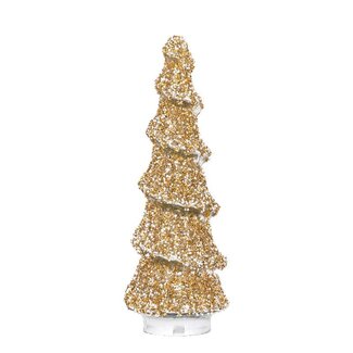 PTMD Ingra Gold glass tree shaped statue with beads L