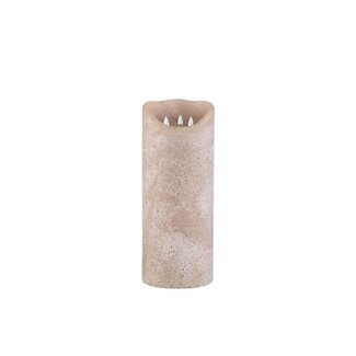 PTMD Led Light candle New Rustic beige movable flame M