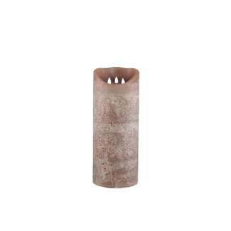 PTMD Led Light candle New Rustic brown movable flame M