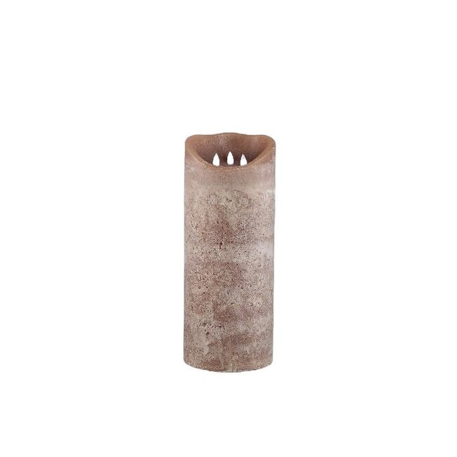 PTMD Led Light candle New Rustic brown movable flame M