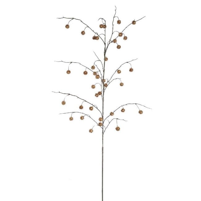 PTMD Metallic Goud Allium Kunsttak met Glitter – XL – 135 cm