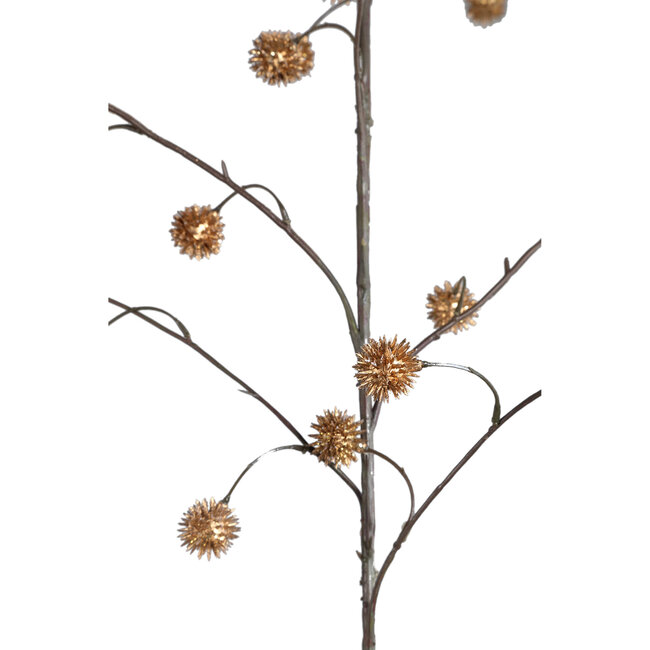 PTMD Metallic Goud Allium Kunsttak met Glitter – XL – 135 cm