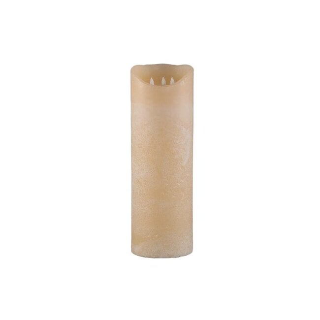 PTMD Led Light candle New Rustic ivory movable flame L
