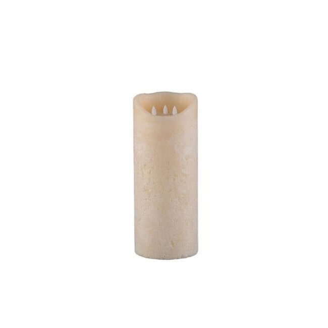 PTMD Led Light candle New Rustic ivory movable flame M