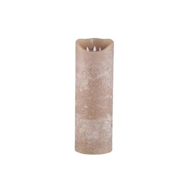 PTMD Led Light candle New Rustic beige movable flame L