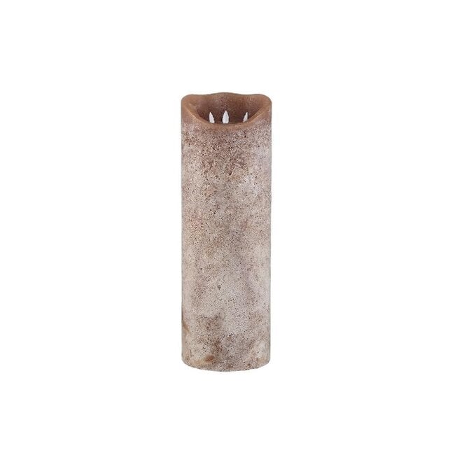 PTMD Led Light candle New Rustic beige movable flame L