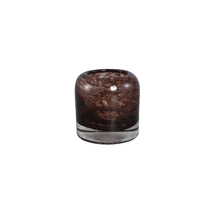 PTMD Jalenn Dark Brown heavy bubble glass