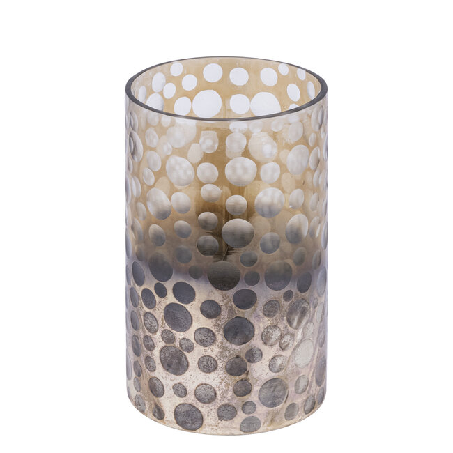 PTMD Bridgid Brown ombre round glass stormlight dotted L
