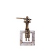 PTMD Aleria Gold casted alu flute lady on marble base