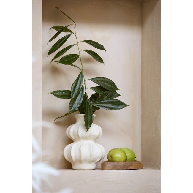 Light & Living Vaas deco Ø18,5x24,5 cm SPOTORNO keramiek mat crème