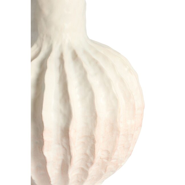 Light & Living Vaas deco Ø27x40,5 cm SENAGO keramiek crème