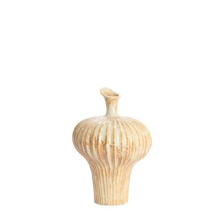 Light & Living Vaas deco 23x22x32,5 cm NEVANO crème+oranje-bruin Light & Living Vaas deco 23x22x32,5 cm NEVANO crème+oranje-bruin