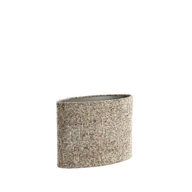 Light & Living Kap ovaal recht smal 38-17,5-28 cm OSIRE grijs-bruin