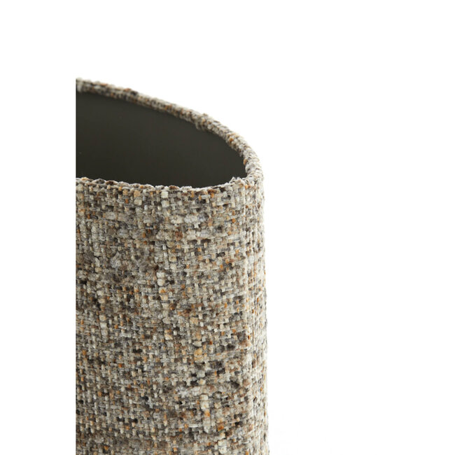 Light & Living Kap ovaal recht smal 38-17,5-28 cm OSIRE grijs-bruin