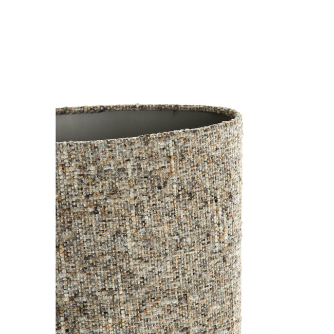Light & Living Kap ovaal recht smal 38-17,5-28 cm OSIRE grijs-bruin