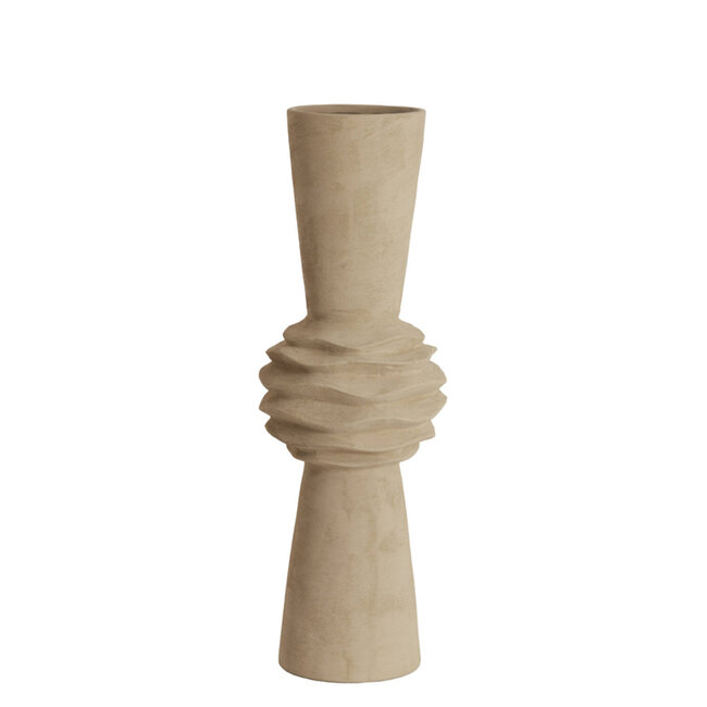 Light & Living Vaas Deco Ø24x73 cm OLIVORA keramiek licht bruin