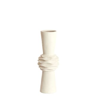 Light & Living Vaas Deco  Ø21x60 cm OLIVORA keramiek mat crème