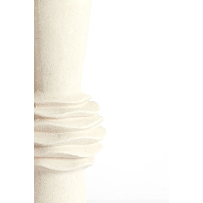 Light & Living Vaas Deco  Ø21x60 cm OLIVORA keramiek mat crème